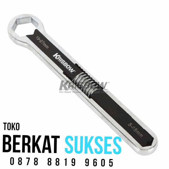 Kunci Ring Adjustable Box End Wrench Uk. 5 - 27 Mm Krisbow 10211536