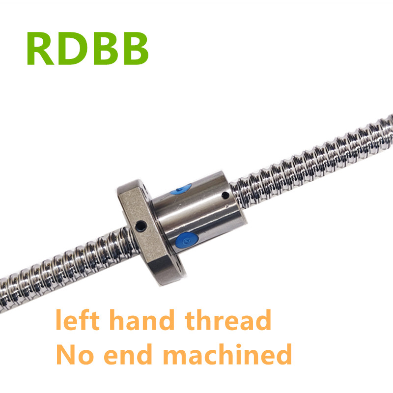 Left Hand Thread SFU1204 SFU1605 SFU2005 200 250 300 350 400 500 mm C7 roller ball screw with single