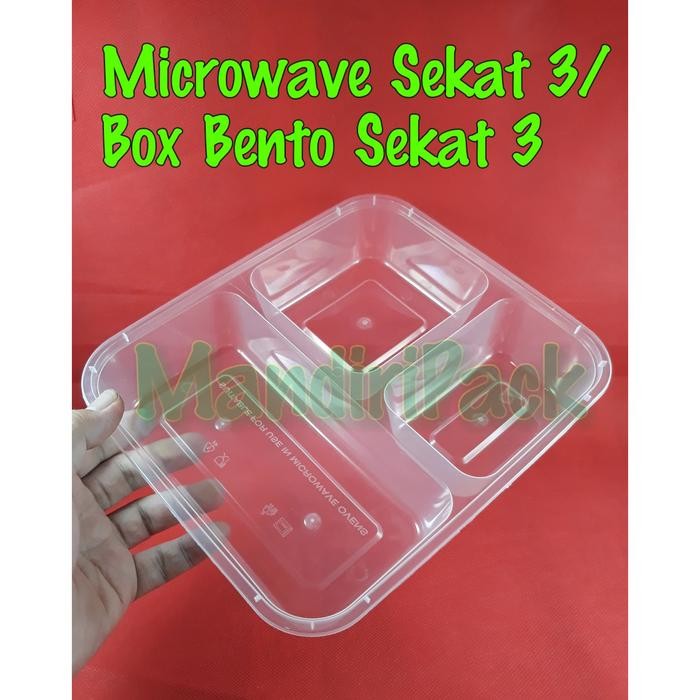 Microwave Sekat 3 (Box Bento Sekat 3)