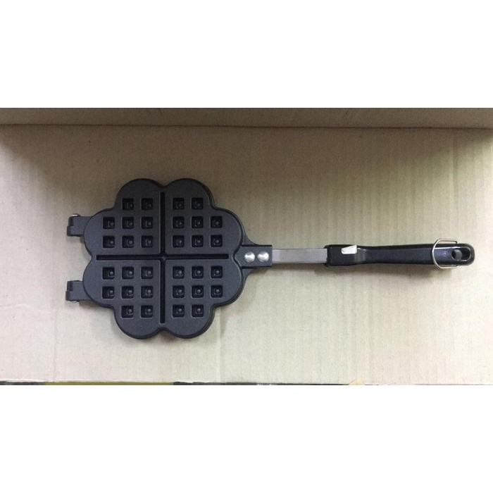 CETAKAN WAFFLE MAKER TEFLON BENTUK LOVE/ HATI