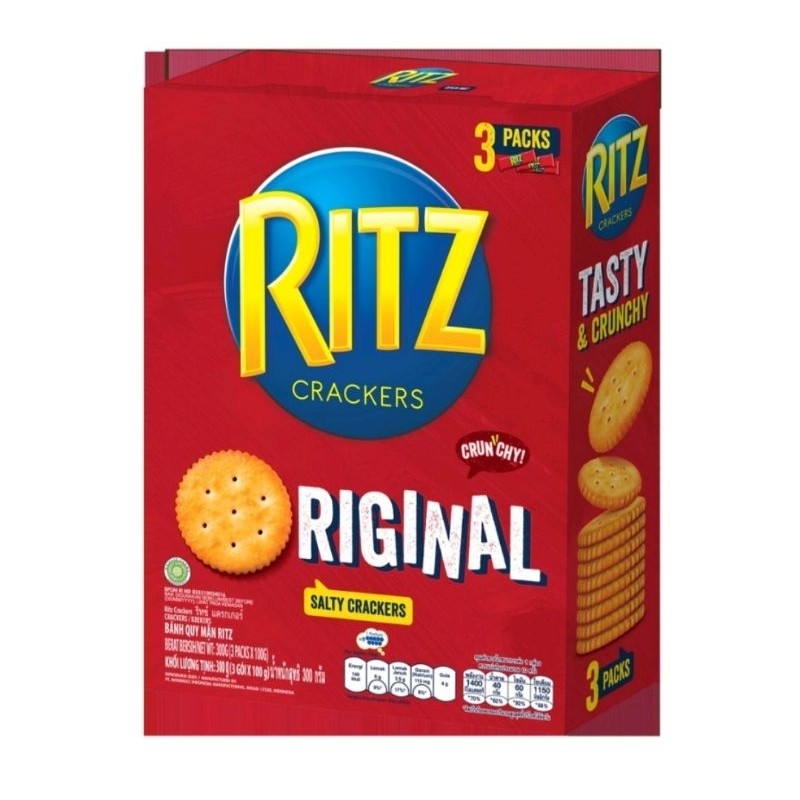

CHUN - RITZ CRACKERS ORIGINAL 1PACK ISI 3BUNGKUS (3100gr) EXP NOVEMBER 2025