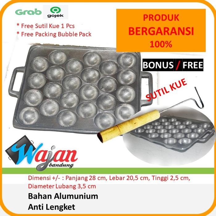 WAJAN CETAKAN PENGGORENGAN PEMBUAT TAKOYAKI DAN TELUR PUYUH CUBIT