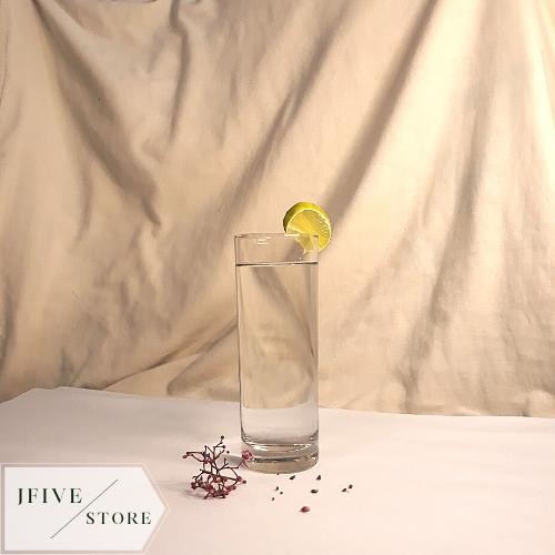 JTTOP" GELAS KACA TINGGI / GELAS JUS / GELAS BAMBOO 340ML