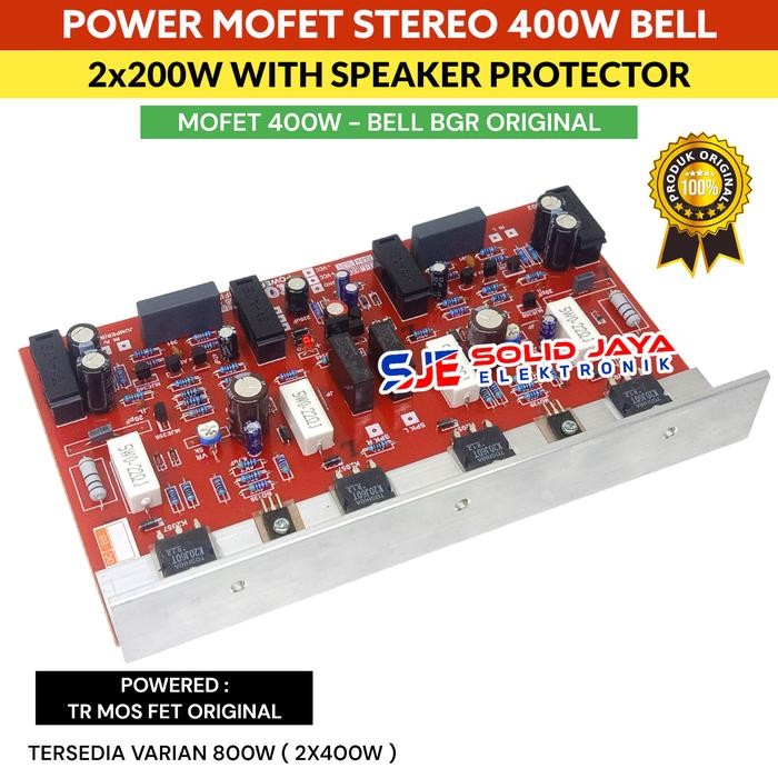 Kit Power Mofet 400W Stereo Tr Final Asli 400 Watt Amplifier Bell Bgr