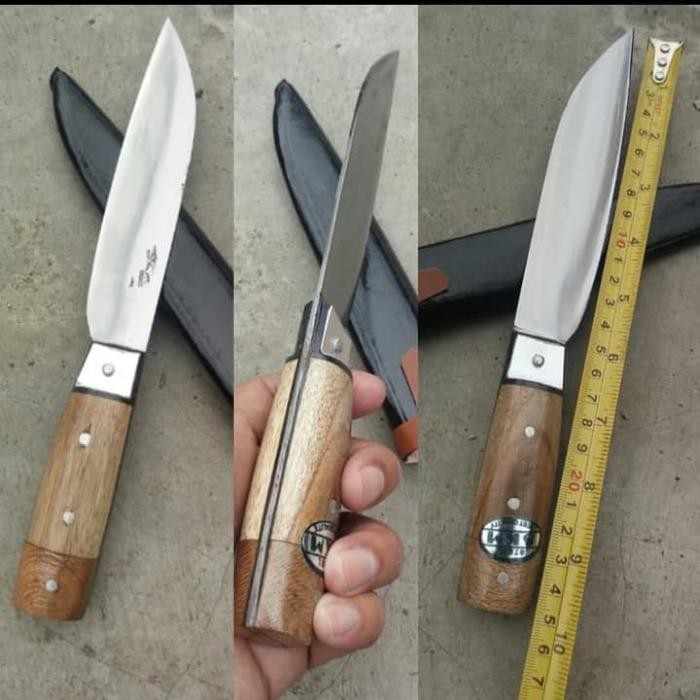 Instan,ChatAjA- Pisau Dapur Tajam Bilah Baja Gagang Fulltang Tanpa Sambungan