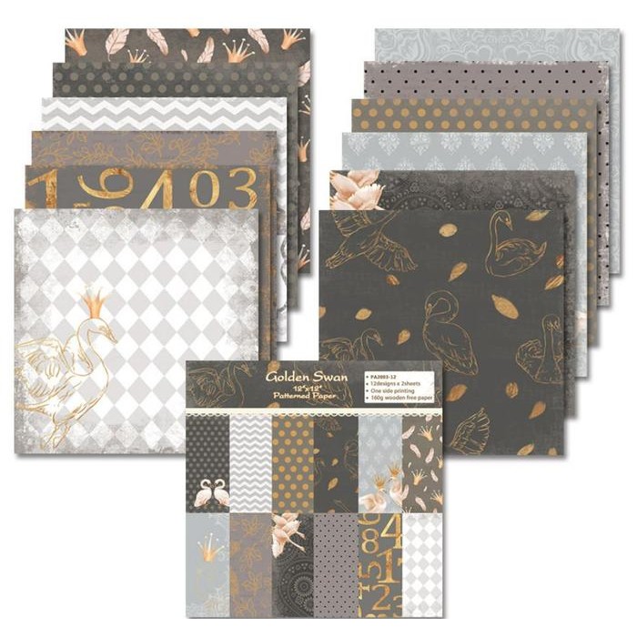 

P01 30X30CM 24PCS/SET PAPER PACK SCRAPBOOK PAPER BUJO JURNAL ORIGAMI