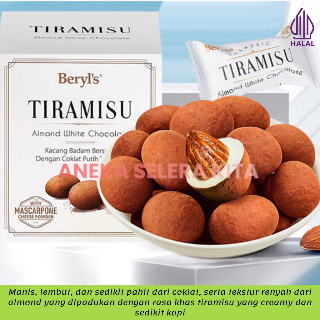 

Beryls Classic Tiramisu Almond Milk Chocolate & Green Tea Chocolate 100gr