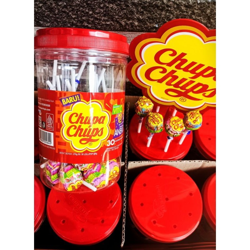 

permen chupa chups ( isi 30pcs colla & strawberry )