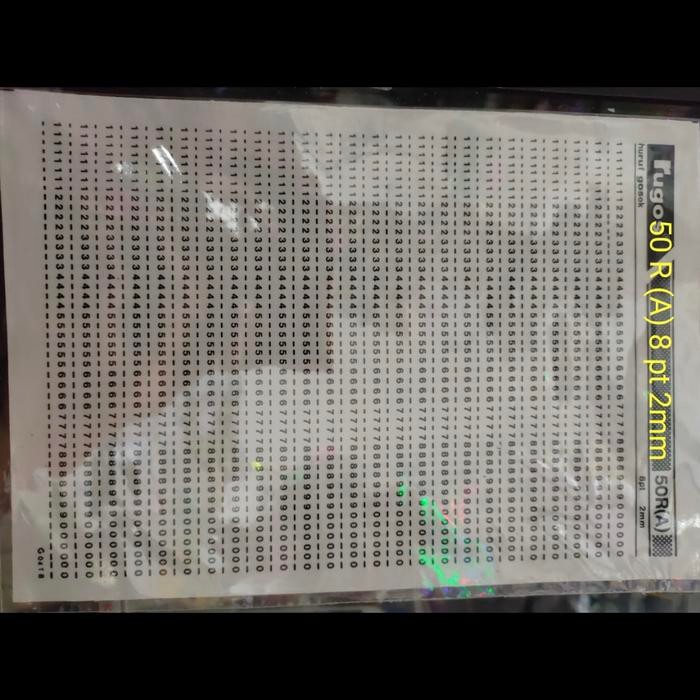 Siap- Rugos angka 2 mm