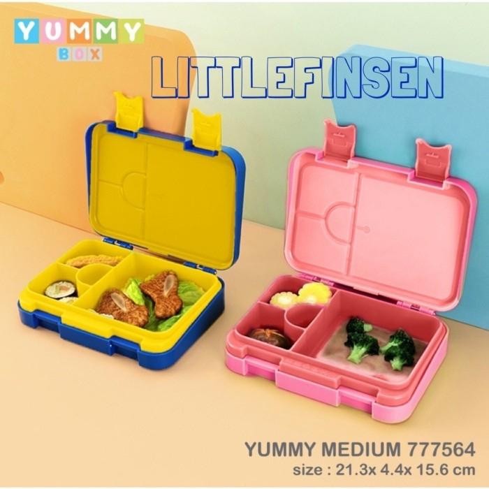 Yummy Box Medium Bento Colors/Yummy Box Anti Tumpah/Kotak Makan Anak
