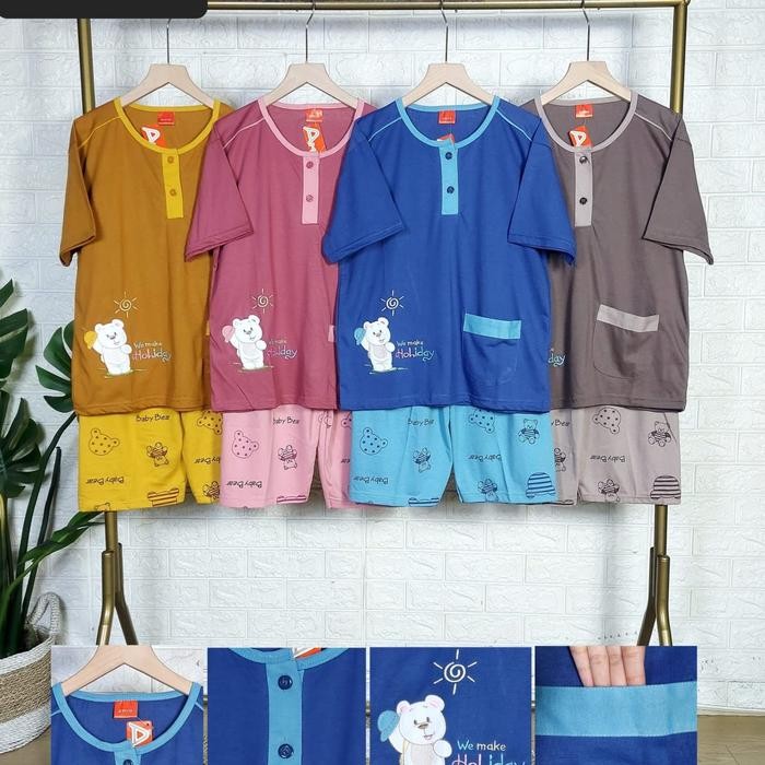 Babydoll Amro Dewasa Celana Pendek Kancing Aktif Rsq 7531