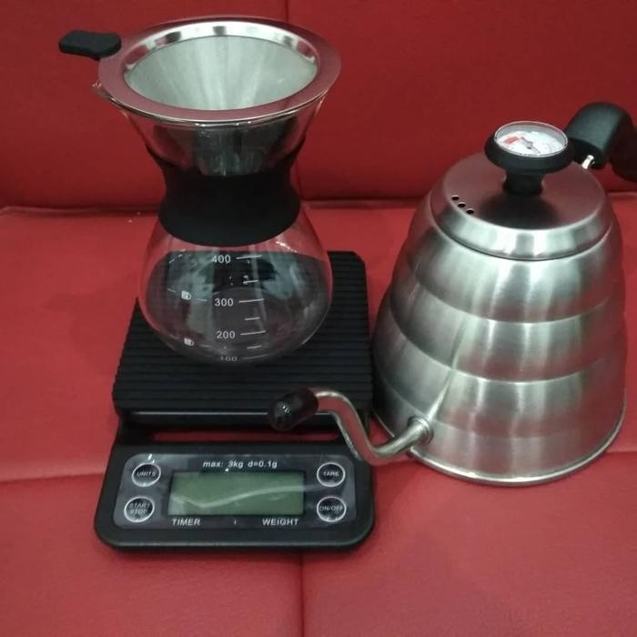 ALAT KOPI KETTLE TERMOMETER / TIMBANGAN KOPI TIMER / CHEMEX V60