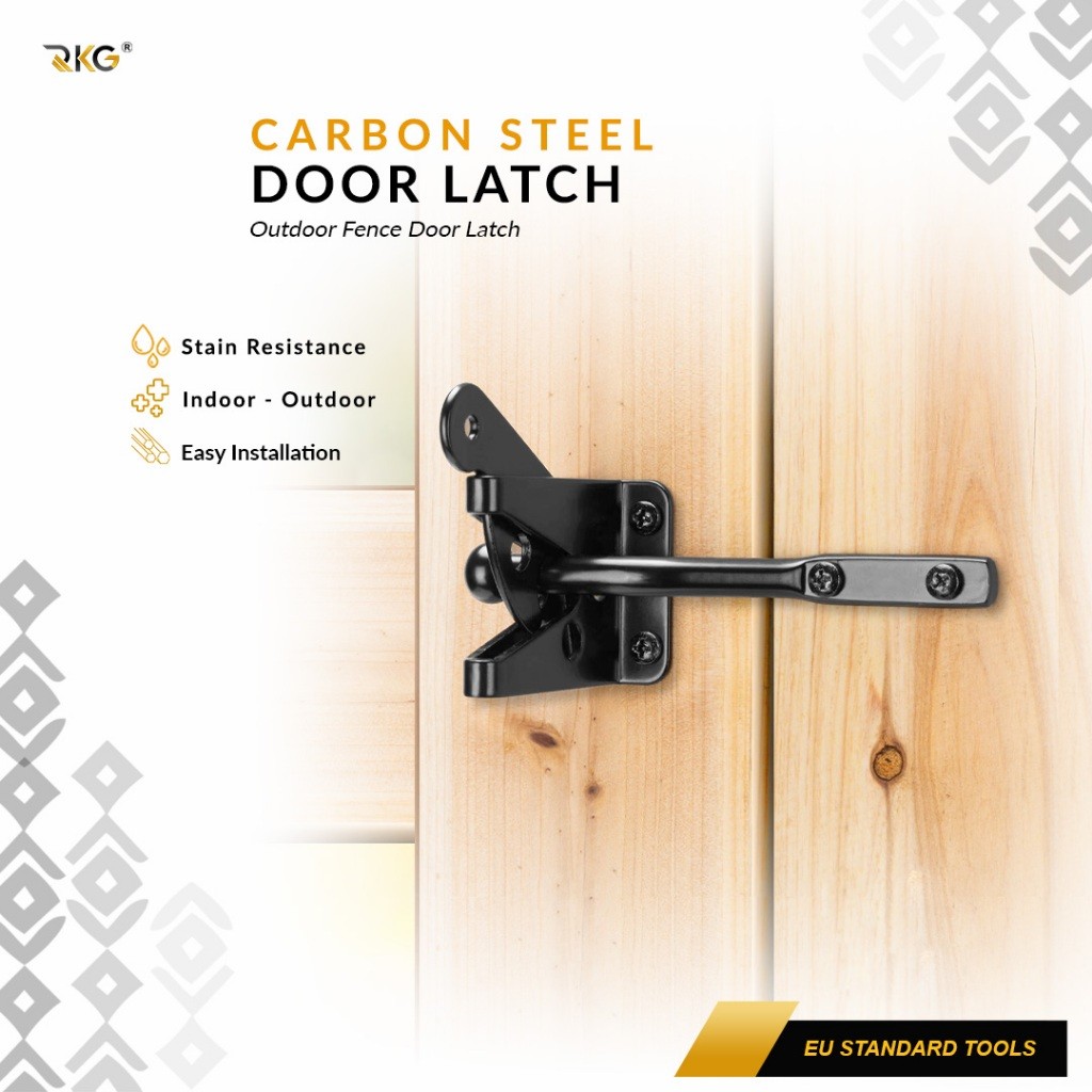 RKG GRENDEL SLOT KAIT KUNCI PINTU PAGAR OTOMATIS FENCE HINGE LATCH DOOR