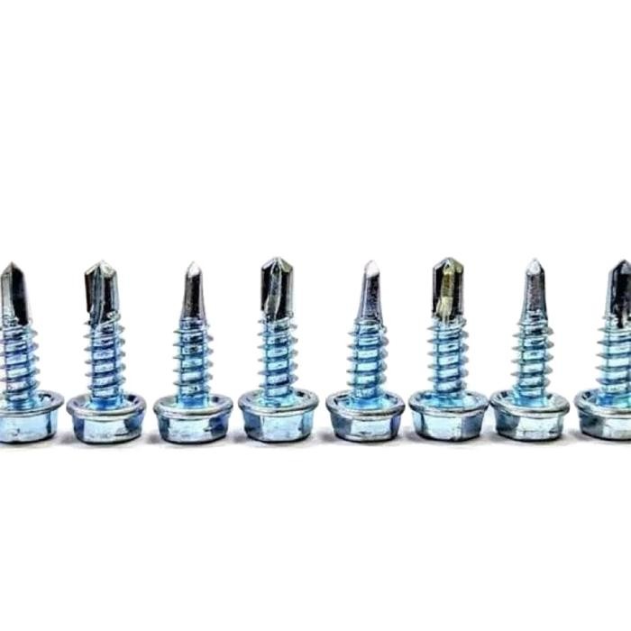 Sukkiystrore 100 Pcs Skrup Baut Baja Ringan 10X16 Mm / Baut Reng Plafon / Baut Kanal Hollow