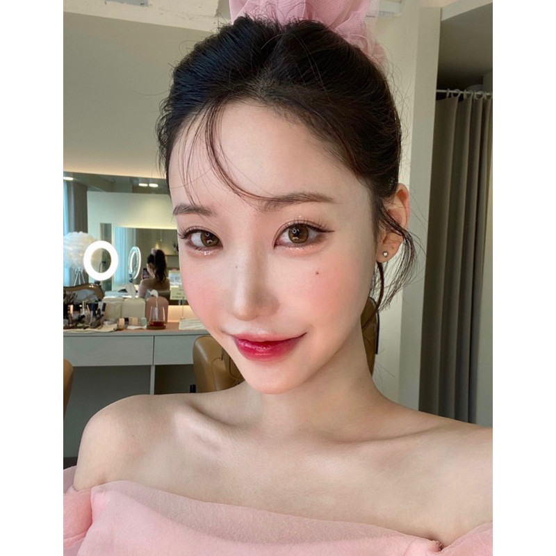 SOFTLENS KOREA HAPA KRISTIN IVE WONYOUNG LENS DEWY KRISTIN BROWN 1 MONTH LENS