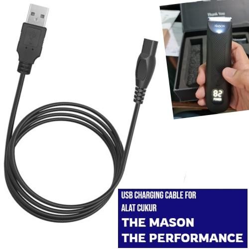 TERBARU Kabel Adaptor Charger Usb Shaver The Mason Alat Cukur The Performance