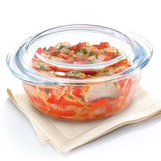 BnYkPilih- Mangkuk Saji Kaca Mangkok Sayur Casserole Microwave Oven Safe