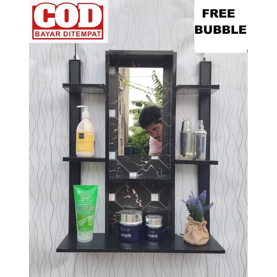 BnYkPilih- Tempat Alat Rak Kosmetik Rias Gantung Dinding Aestetic Karakter