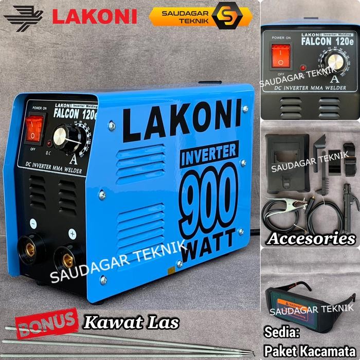 Termurah Mesin Las Lakoni Falcon 120E 900 Watt 120A Inverter Trafo Las Lakoni Falcon 120 E 120 A