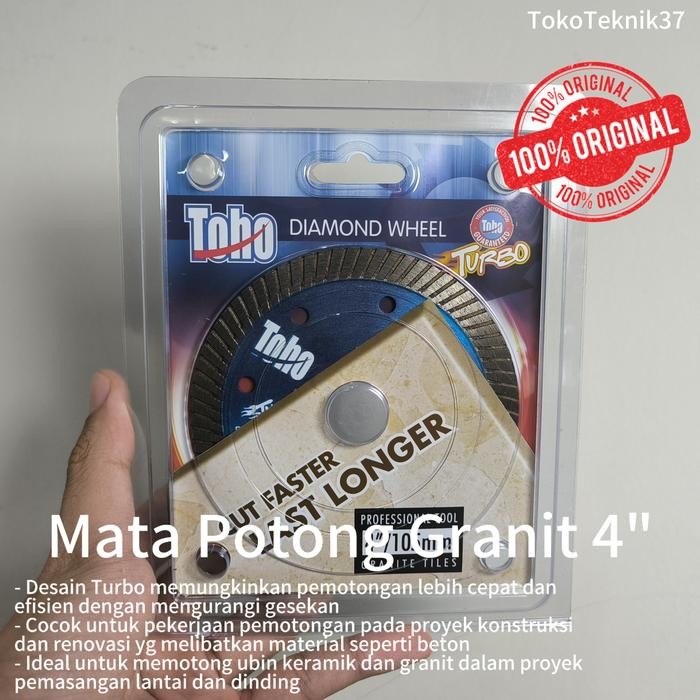 Toho Mata Gerinda Potong Granit Turbo 4" Inch Original