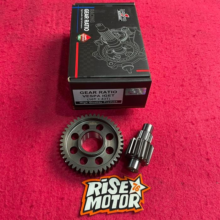 Gear Ratio Moto 1 Vespa Iget 16 43