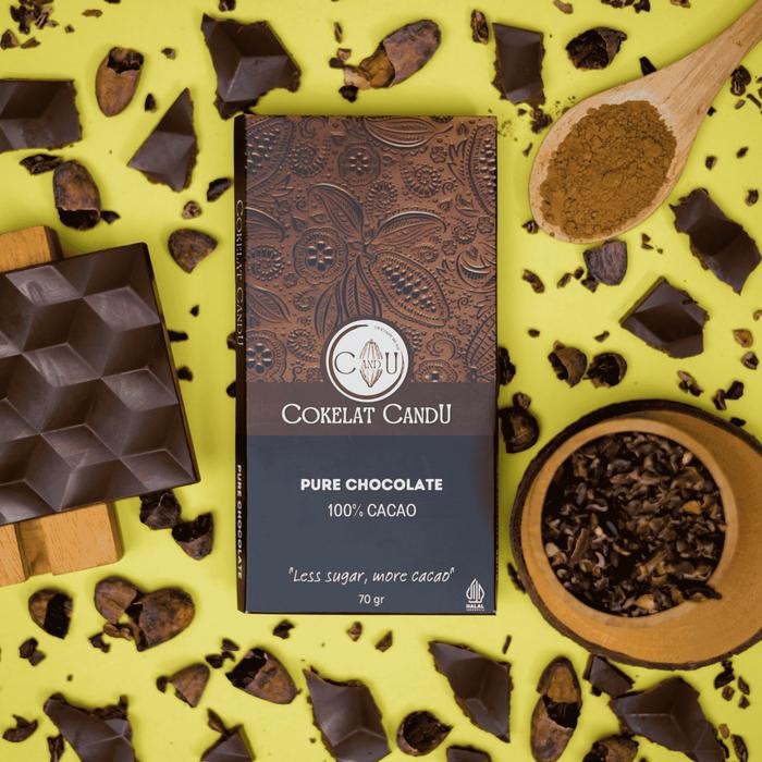 

Pure Dark Chocolate 100% Cokelat Coklat murni tanpa campuran sugar free bebas gula