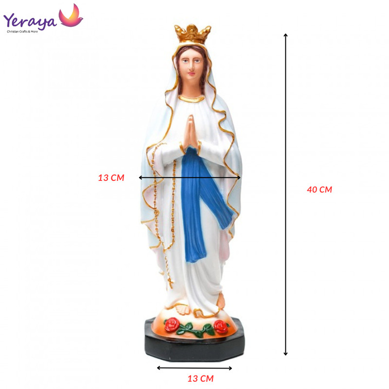 Patung Bunda Maria Dari Lourdes 40cm - Patung Rohani Bunda Maria- Patung Kudus