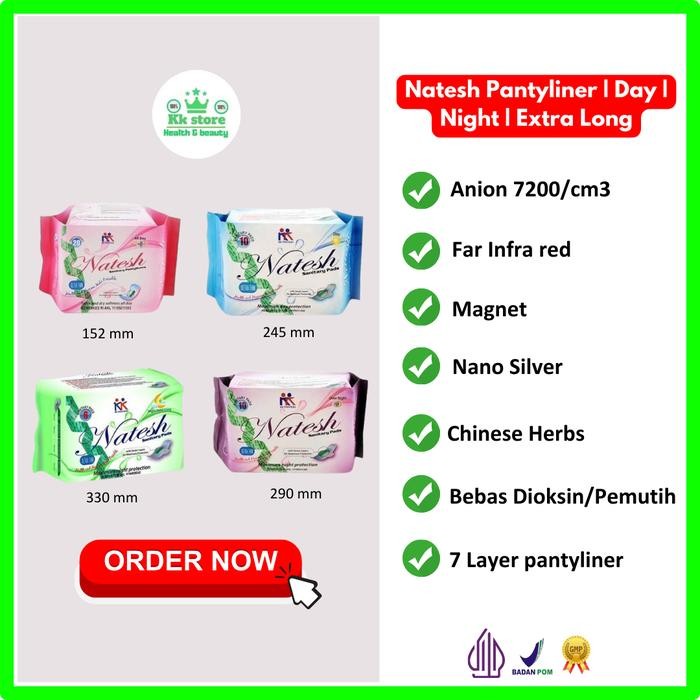 PROMO Natesh Pembalut Herbal Natesh Pembalut Wanita Natesh Pantyliner Natesh Day Natesh Membantu