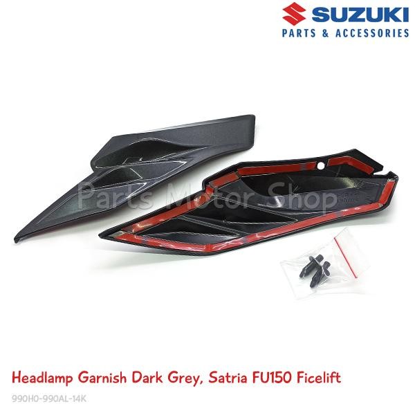 PREMIUM HEAD LAMP GARNISH GREY SATRIA FU150 FACELIFT