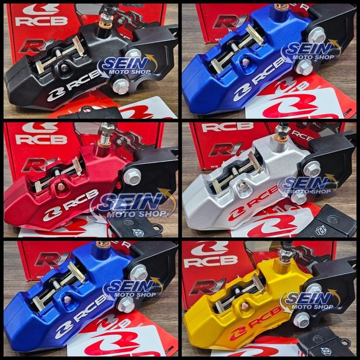 PREMIUM Kaliper Rcb R1 4 piston Nmax Old Nmax New Aerox 4p big plus bracket