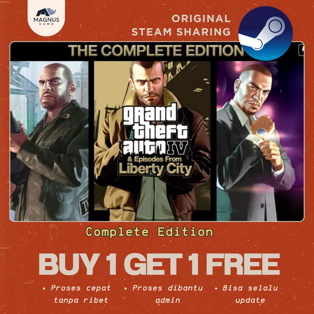 Grand Theft Auto IV The Complete Edition Sharing Game PC GTA 4