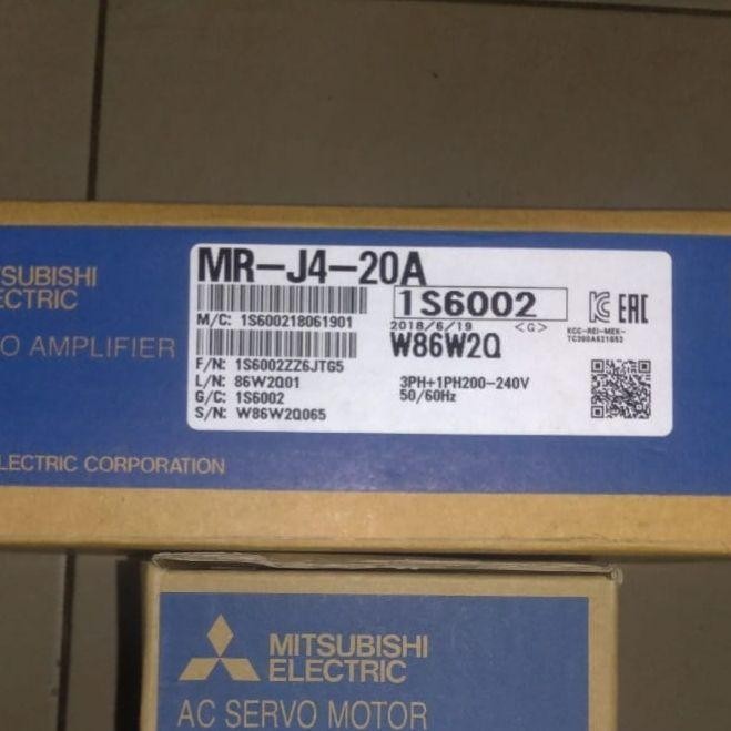 MR-J4-20A AC SERVO DRIVER MITSUBISHI ELECTRIC 200 WATT