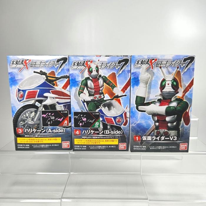 shodo x kamen rider showa v3 hurricane bike bandai