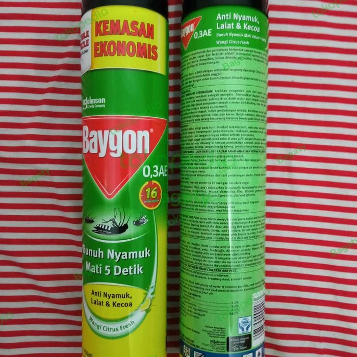 Baygon Semprot 750 ml Citrus Fresh