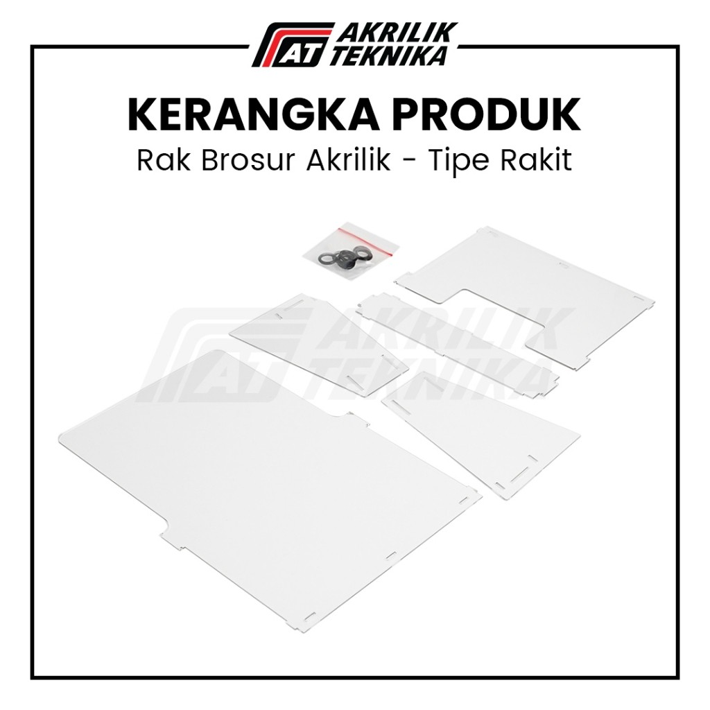 

Rak Brosur A4 Akrilik / Display Menu Meja / Acrylic Flyer Holder