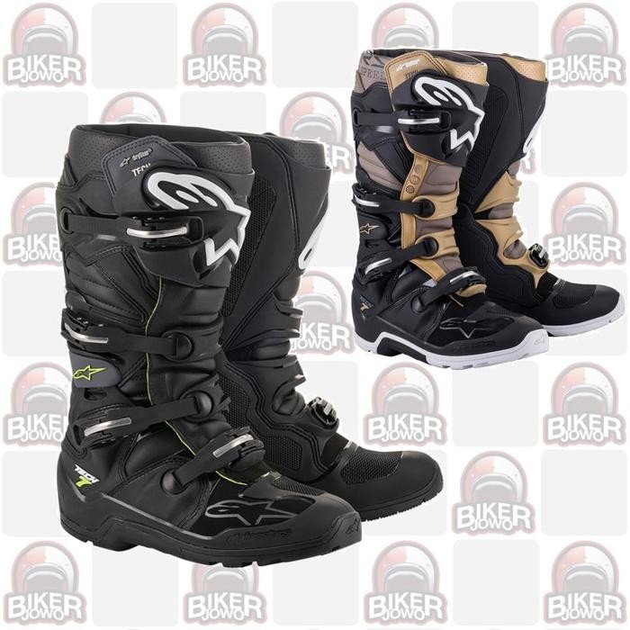 Sepatu Alpinestars TECH 7 ENDURO DRYSTAR Waterproof BOOTS Shoes Trail - Black Grey, 44.5