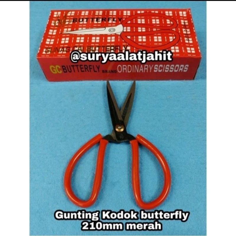 

ting kodok Butterfly (210mm) gg plastik merah =.189.750/1lsn
