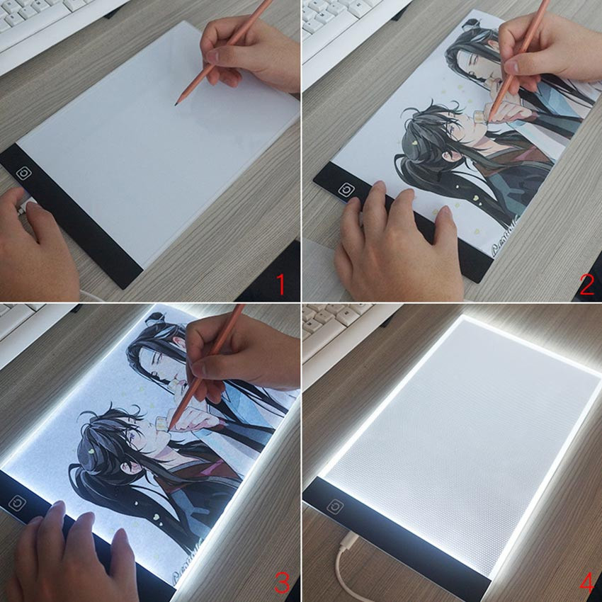 

A2/A3/A4/A5 LED Dr Tracing Board Stensil Board Papan Jiplak Gambar LED Anak Dewasa Copy Board Papan