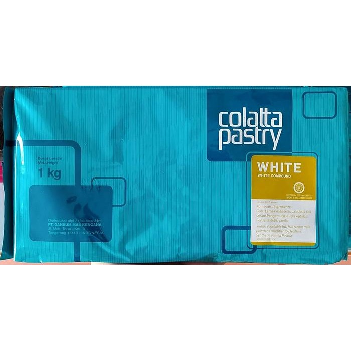 

New COLATTA PASTRY WHITE 1kg