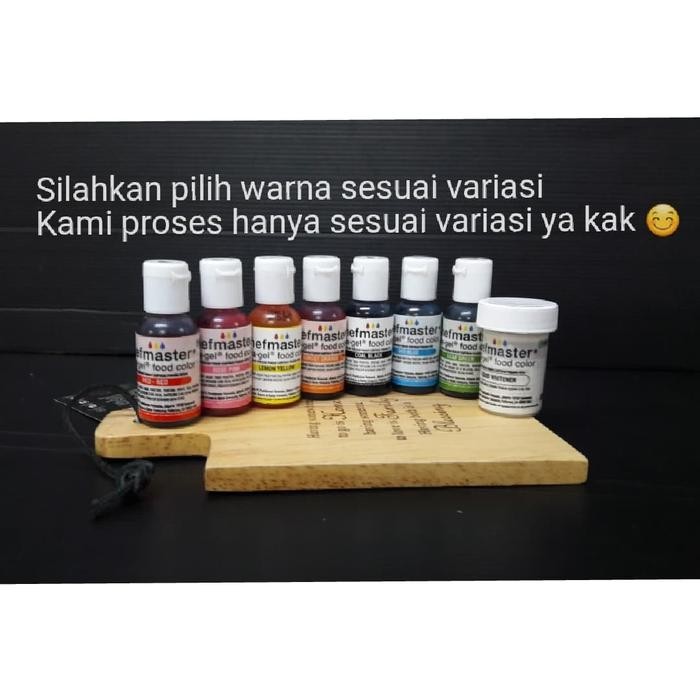 New PEWARNA MAKANAN CHEFMASTER / LIQUA-GEL FOOD COLOUR / PEWARNA MAKANAN
