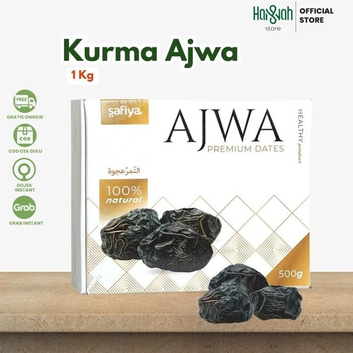 

New Kurma Ajwa Madinah 1 Kg / Kurma Nabi / Premium Original