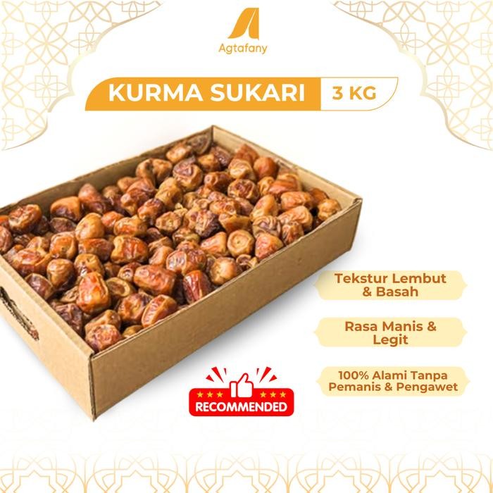 

New Kurma Sukari 3 Kg Kurma Raja Quality Premium Oleh Oleh Haji Umroh