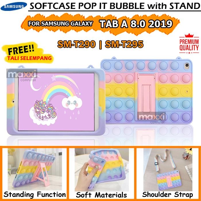 NEW.. SAMSUNG GALAXY TAB A8 A 8 2019 T295 POP IT SOFTCASE CASE CASING ANAK