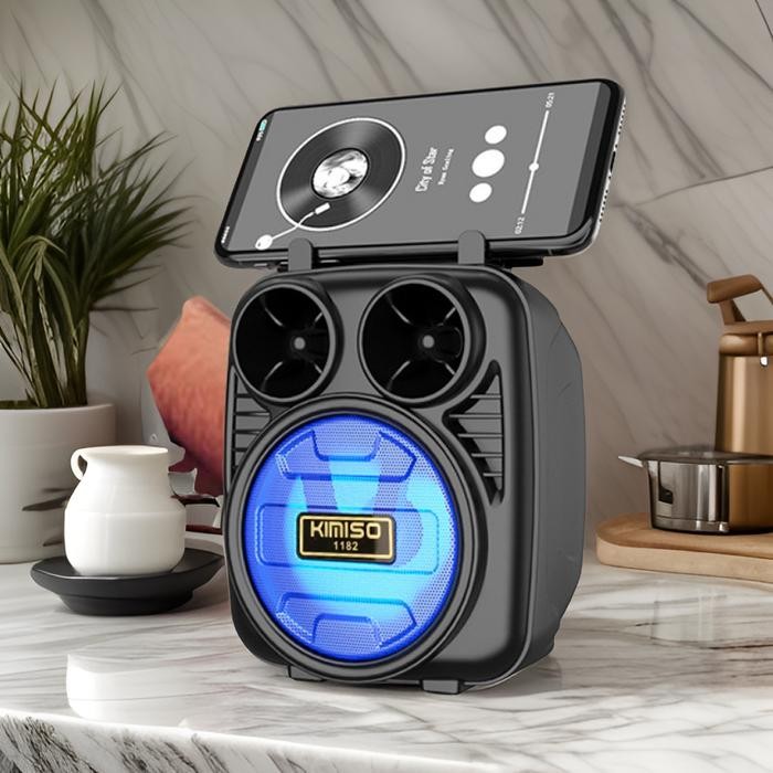 MKC KIMISO-316 SPEAKER BLUETOOTH FULL BASS MINI SPEAKER MKC KIMISO 316 MIC KARAOKE WIRELESS SPEAKER