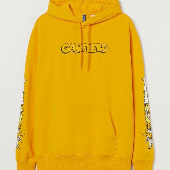 CUCI GUDANG.. HOODIE H&M ORIGINAL 100% GARFIELD YELLOW