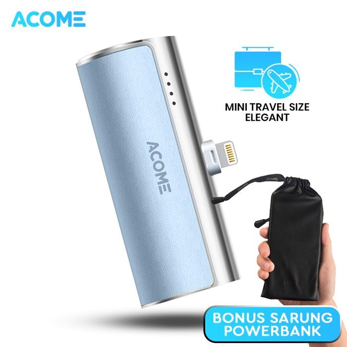 New.. [Bonus Sarung Powerbank] Acome Powerbank Fast Charging Led Display