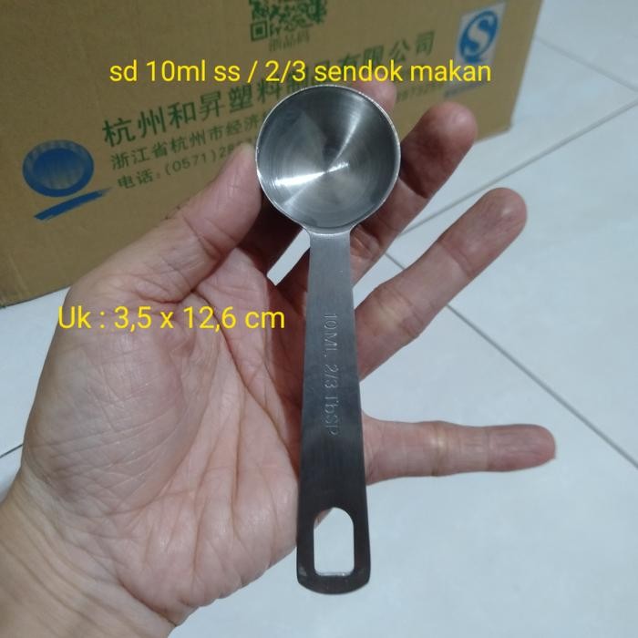 SS- Sendok Ukur Stainless 10Ml Sendok Takar Stainless 10Ml