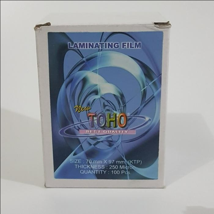 

SendToday- Plastik Laminating Ktp Merk Toho 250 Micron / 100 Micron / Pak 100 Lbr