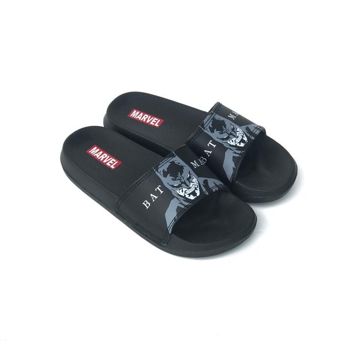 JejakKecil- Sandal Selop Karakter Batman Fashion Anak Laki-Laki Perempuan Usia 5-13 Tahun Bahan