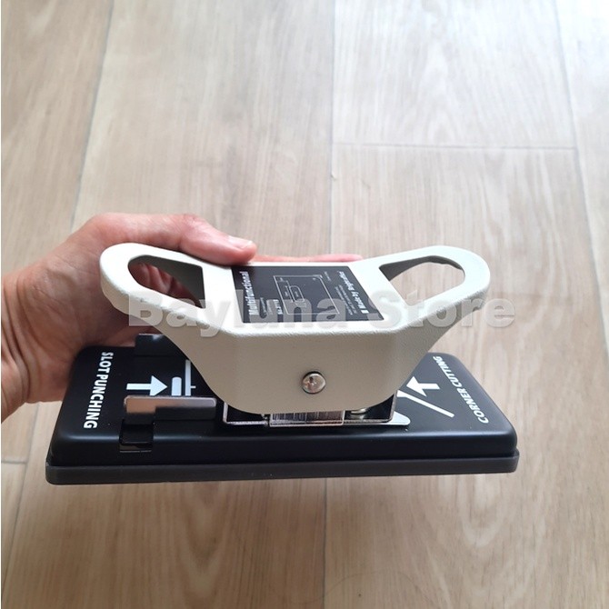 

2in1 PVC Punch Corner Puncher R5 & Slot Punch for PVC s, Papers, etc (Heavy Duty) Pembolong Kertas
